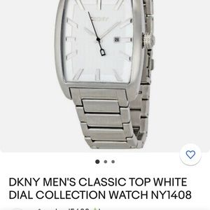 Stainless steel DKNY watch.